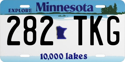 MN license plate 282TKG