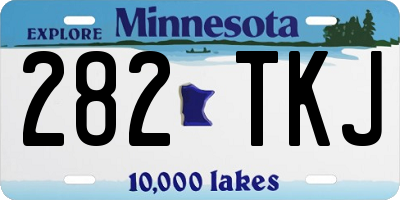 MN license plate 282TKJ