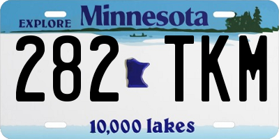 MN license plate 282TKM