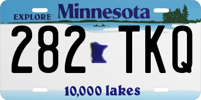 MN license plate 282TKQ
