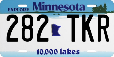 MN license plate 282TKR