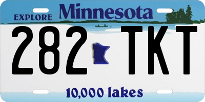 MN license plate 282TKT