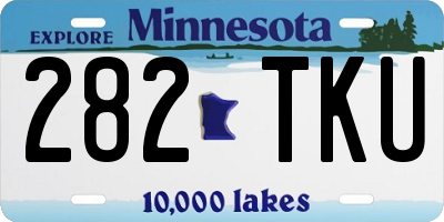 MN license plate 282TKU
