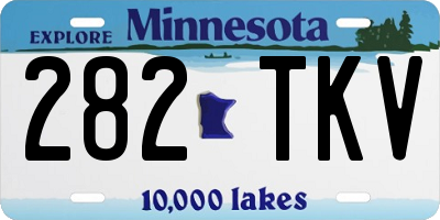 MN license plate 282TKV