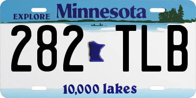 MN license plate 282TLB