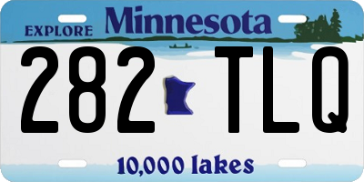 MN license plate 282TLQ