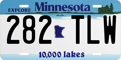 MN license plate 282TLW
