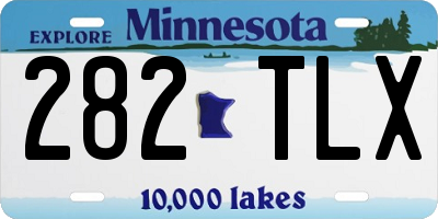 MN license plate 282TLX