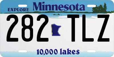 MN license plate 282TLZ