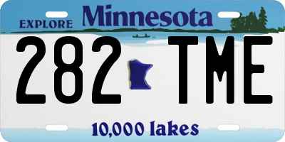 MN license plate 282TME