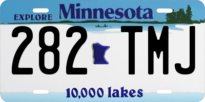 MN license plate 282TMJ