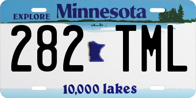 MN license plate 282TML