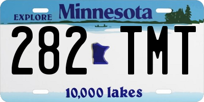 MN license plate 282TMT