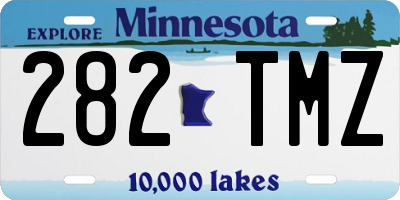 MN license plate 282TMZ