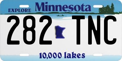 MN license plate 282TNC