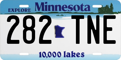 MN license plate 282TNE