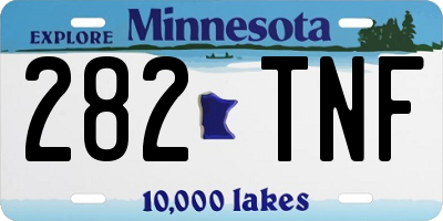 MN license plate 282TNF