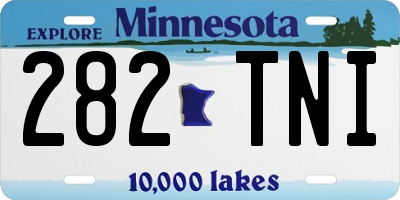 MN license plate 282TNI