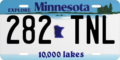MN license plate 282TNL
