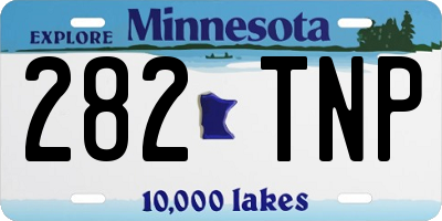 MN license plate 282TNP