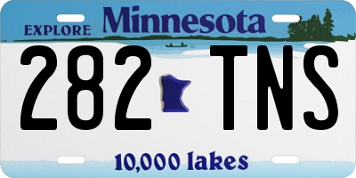 MN license plate 282TNS