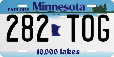 MN license plate 282TOG
