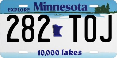MN license plate 282TOJ