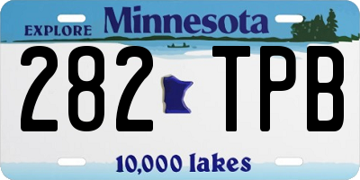 MN license plate 282TPB