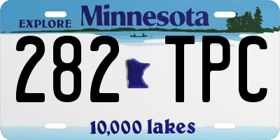 MN license plate 282TPC