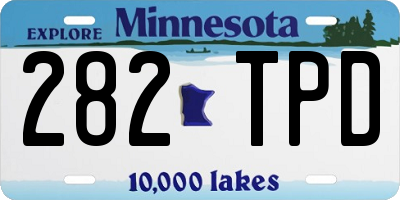 MN license plate 282TPD
