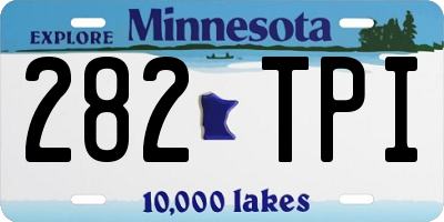 MN license plate 282TPI