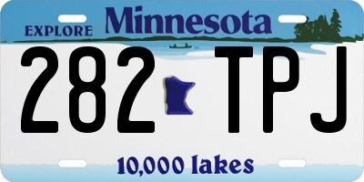 MN license plate 282TPJ