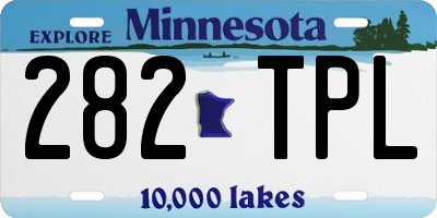 MN license plate 282TPL