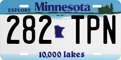MN license plate 282TPN