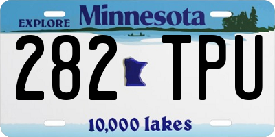 MN license plate 282TPU