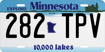 MN license plate 282TPV