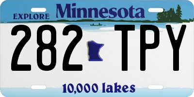 MN license plate 282TPY