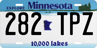 MN license plate 282TPZ