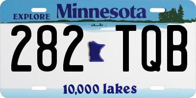 MN license plate 282TQB