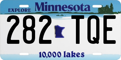MN license plate 282TQE