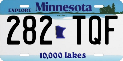 MN license plate 282TQF