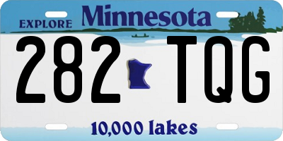 MN license plate 282TQG