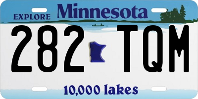 MN license plate 282TQM