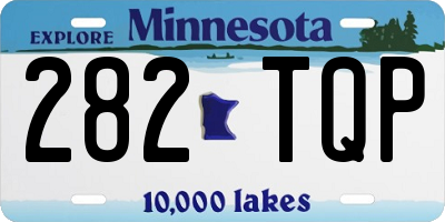 MN license plate 282TQP