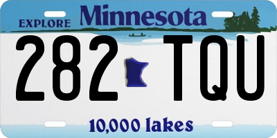 MN license plate 282TQU