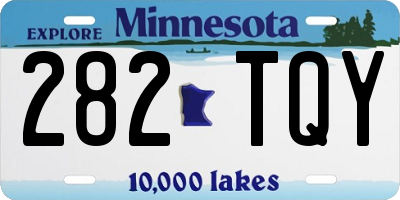 MN license plate 282TQY