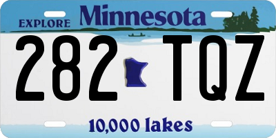 MN license plate 282TQZ