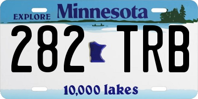 MN license plate 282TRB
