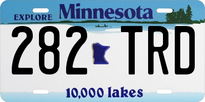 MN license plate 282TRD