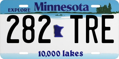 MN license plate 282TRE